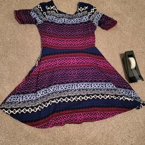 Emily West Reversable Geometric Dress Youth 12